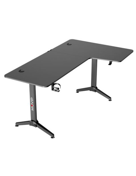 MESA GAMING PRO1300 FIBRA CARBONO | L DERECHA | ALFOMBRILLA 80X30CM | MUVIP