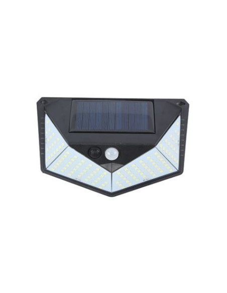 APLIQUE LED SOLAR 250LM ILUMINACIÓN 3 CARAS NEGRO ELBAT