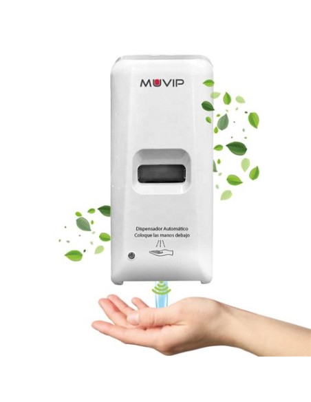 DISPENSADOR DE GEL AUTOMÁTICO SIN CONTACTO PARA PARED 1000ML MUVIP