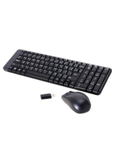 TECLADO+RATON LOGITECH MK220 WIRELESS NEGRO