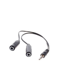 CABLE MINI JACK MACHO A 2 MINI JACK HEMBRAS CROMAD