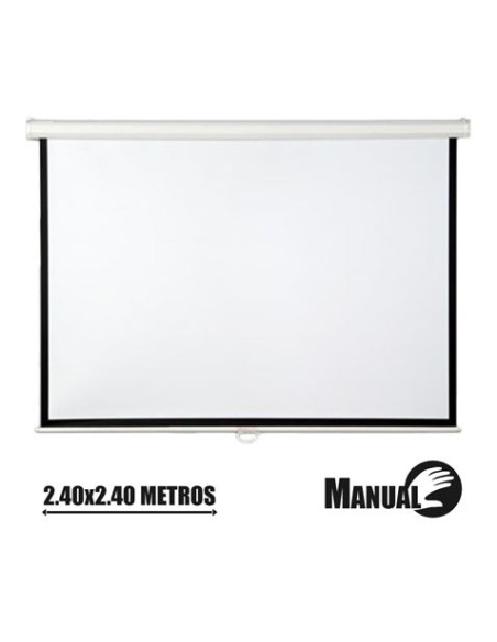 PANTALLA PROYECCION MANUAL 2.40 X 2.40MTR CROMAD