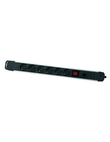 BASE MULTIPLE 6 TOMAS SOBRETENSION ALUMINIO ELBAT