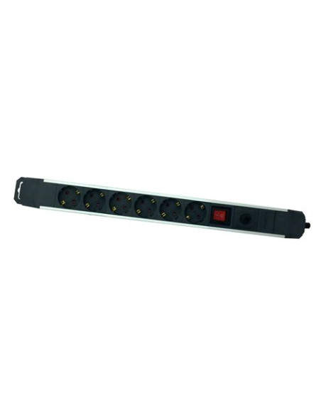 BASE MULTIPLE 6 TOMAS SOBRETENSION ALUMINIO ELBAT