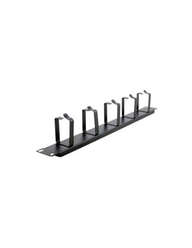 PANEL 1U GUIADO Y DISTRIBUCION DE CABLEADO CON ANILLAS CROMAD