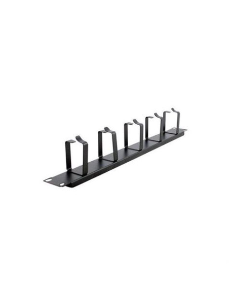 PANEL 1U GUIADO Y DISTRIBUCION DE CABLEADO CON ANILLAS CROMAD