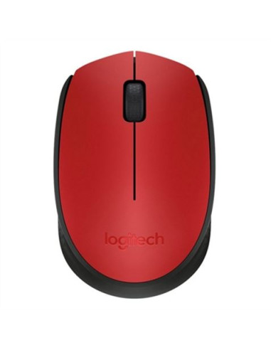 RATON LOGITECH INALAMBRICO M171 1000DPI ROJO