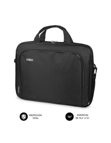 MALETIN PORTATIL SUBBLIM OXFORD 15.4\"- 16\" NEGRO