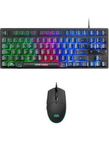Mars Gaming Combo RGB Teclado y Ratón, Diseño TKL, Layout Español,