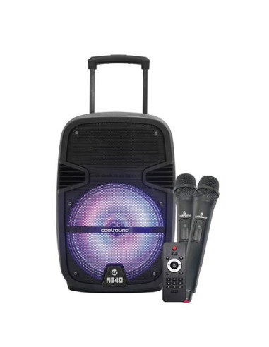 ALTAVOZ A340 AMPLIFICADO 8\" 250W | BATERIA 4400 | 2 X MICROFONOS | 35W RMS