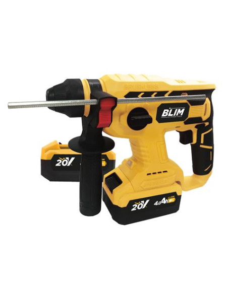 MARTILLO PERFORADOR 3 FUNCIONES 20V 2.2 JULIOS | 2 BATERIAS 4AH BLIM