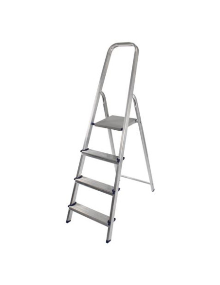 ESCALERA ALUMINIO 4 PELDAÑOS MADER
