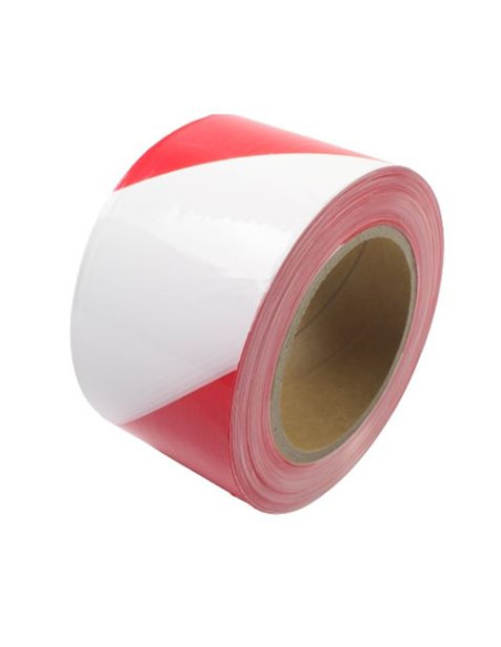 CINTA DE SEÑALIZACION ROJO-BLANCO 250Mtrs.X7Cm. MADER