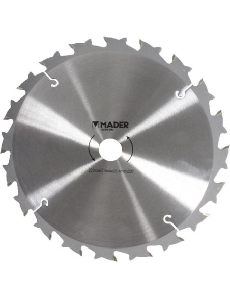 DISCO DESBROZADORA TUNGSTENO 255mm MADER