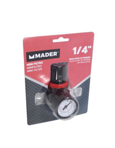 MINI FILTRO REGULADOR DE PRESIÓN, 1/4\", RP182 MADER