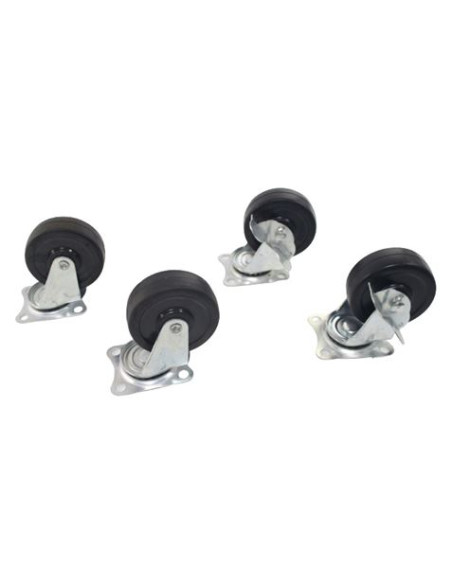 RUEDA GOMA GIRATORIA 75MM, 50KG SAURIUM