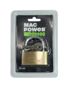 CANDADO LATON, 50MM MAC POWER