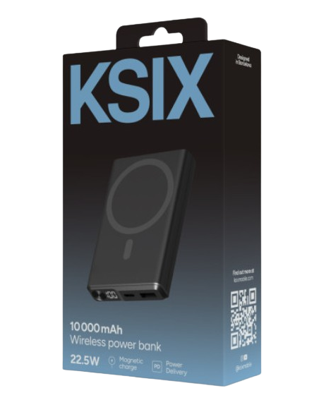 POWERBANK BATERÍA EXTERNA CON MAGSAFE KSIX 10.000MAH 22.5W