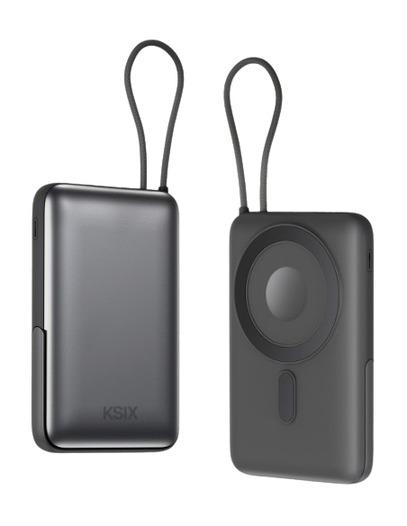 POWERBANK BATERÍA EXTERNA 10.000MAH CON MAGSAFE Y SOPORTE, CABLE INCLUIDO KSIX