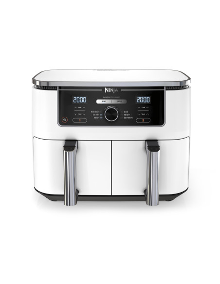 Ninja AF400EU Doble 9,5 L Independiente 2470 W Freidora de aire caliente Blanco