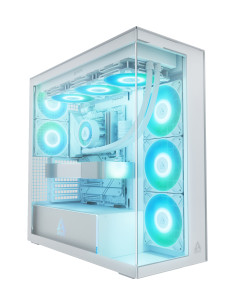 ARCTIC Xtender White (Clear Glass) Midi Tower Blanco
