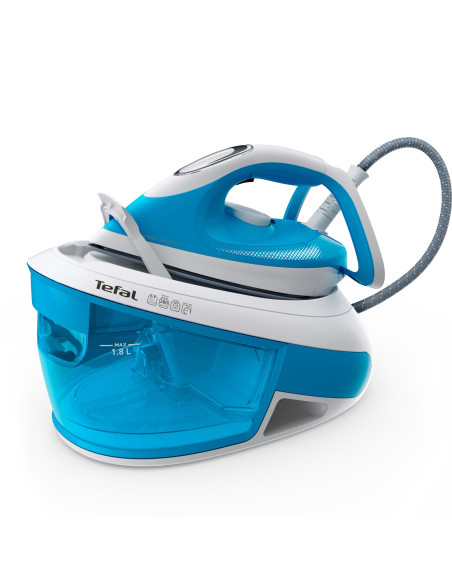 Tefal Express Airglide SV8002 1,8 L Suela de Durilium Airglide Azul, Blanco