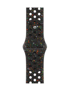 Apple MG9X4ZM/A Accesorios para dispositivos vestibles inteligentes Grupo de rock Negro Aluminio, Fluoroelastómero