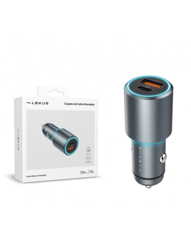 Cargador Coche (USB-C y USB-A) 53W