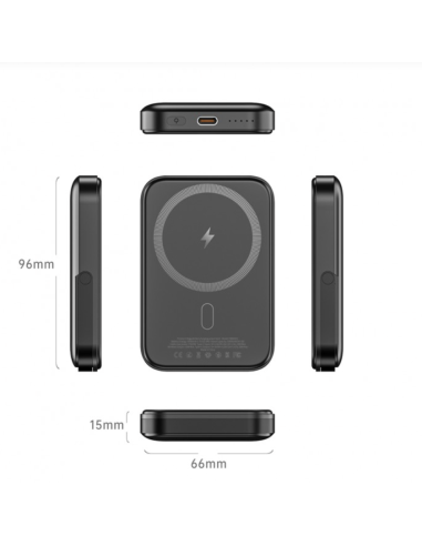 POWERBANK Batería externa Inalámbrica Magsafe de Carga Rápida 5000mAh 20W PD 3.0