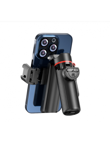 Mini trípode selfie: control remoto inalámbrico.