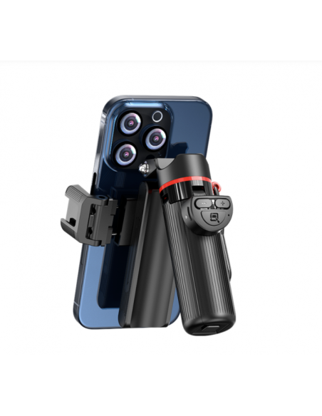 Mini trípode selfie: control remoto inalámbrico.