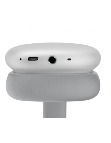 Auriculares ANC+ENC Inalámbricos, Cancelación Ruido Plata.