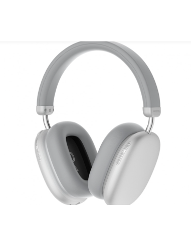Auriculares ANC+ENC Inalámbricos, Cancelación Ruido Plata.