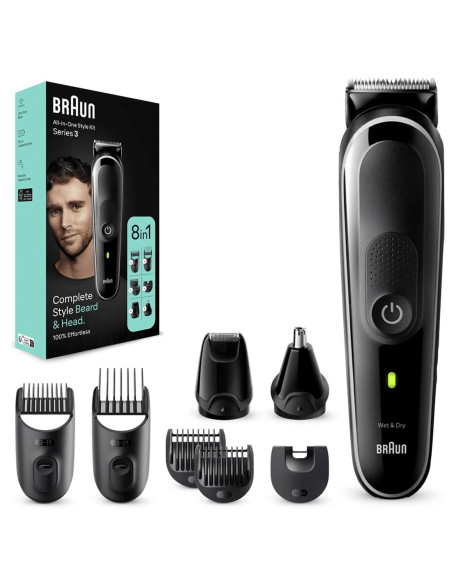 Braun MGK3440 cortadora de pelo y maquinilla Negro, Gris Níquel-metal