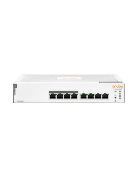 Hewlett Packard Enterprise Aruba Instant On 1830 8G 4p Class4 PoE 65W Gestionado L2 Gigabit Ethernet (10/100/1000) EnergÍ­a sobr