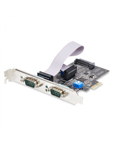 StarTech.com Tarjeta Serie PCIe de 2 Puertos - Tarjeta Serial PCI Express de 2 Puertos DB9 RS232/RS422/RS485 -Incluye Brackets d
