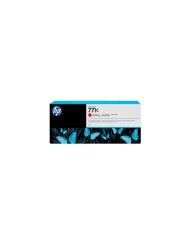 HP Cartucho de tinta DesignJet 771C rojo cromático de 775 ml