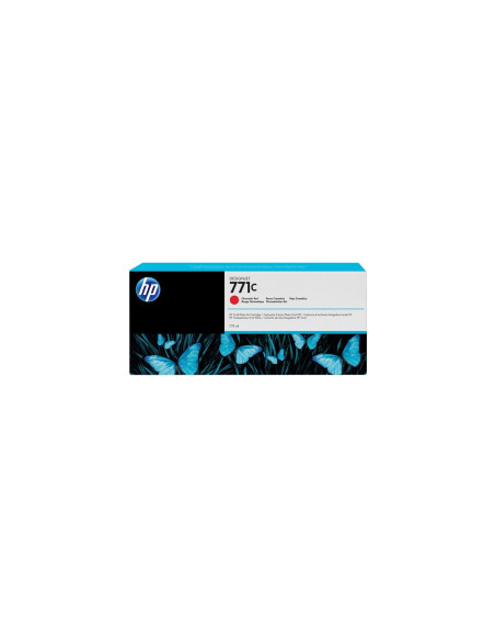 HP Cartucho de tinta DesignJet 771C rojo cromático de 775 ml