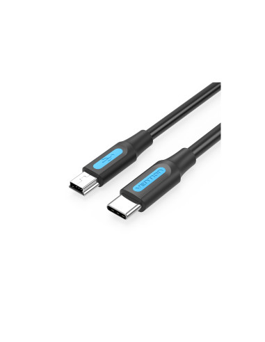 Vention Cable USB 2.0 Tipo-C COWBD/ USB Tipo-C Macho - MiniUSB Macho/ 50cm/ Negro