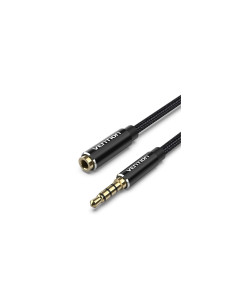 Vention Cable Estéreo BHCBG/ Jack 3.5 Macho - Jack 3.5 Hembra/ 1.5m/ Negro