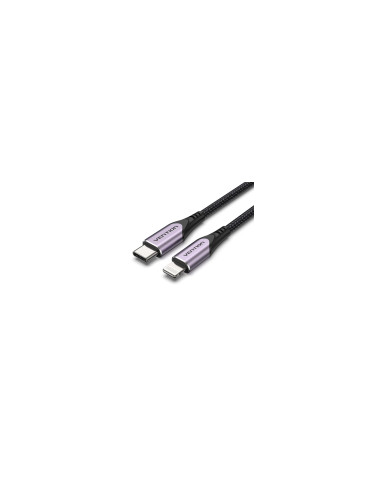 Vention Cable USB 2.0 Tipo-C Lightning TACVF/ USB Tipo-C Macho - Lightning Macho/ 1m/ Morado