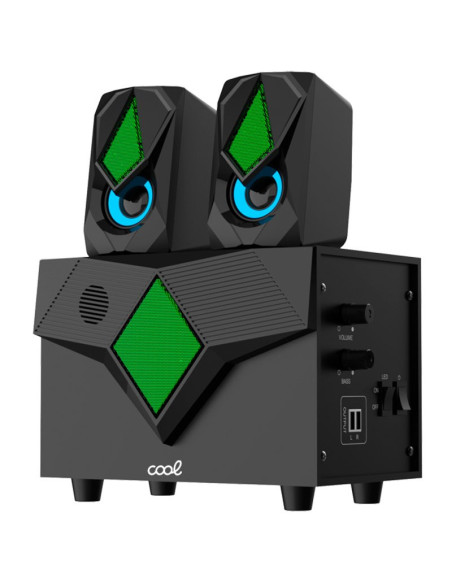 Altavoces gaming LED USB 15W - Potencia y calidad para tu ordenador.