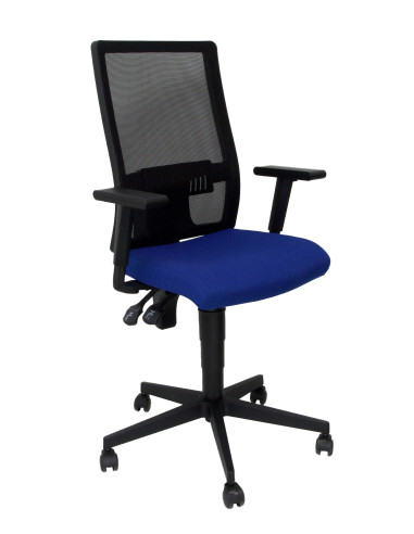 SILLA POVEDILLA RESPALDO MALLA NEGRO ASIENTO BALI AZUL 276DSBALI229