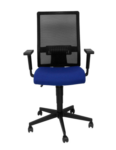 SILLA POVEDILLA RESPALDO MALLA NEGRO ASIENTO BALI AZUL 276DSBALI229