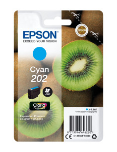 Epson Kiwi Singlepack Cyan 202 Claria Premium Ink