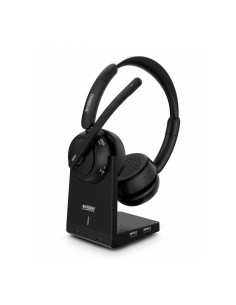 Urban Factory MOVEE MAX Auriculares Inalámbrico Diadema Juego USB tipo A Bluetooth Base de carga Negro