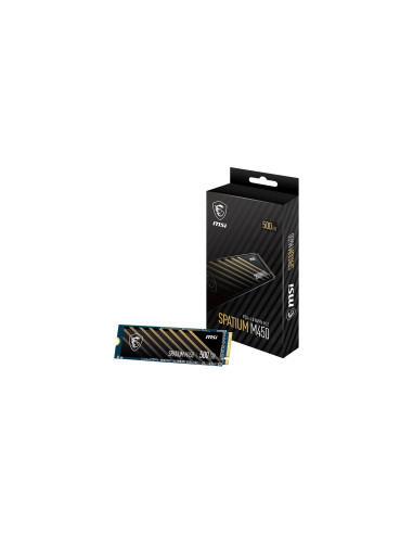 MSI Spatium M450 PCIe 4.0 NVMe M.2 500GB V1 PCI Express 4.0 3D NAND