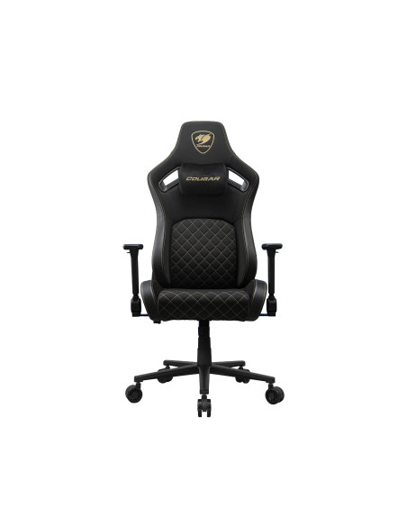 COUGAR Gaming CGR-DFF-GLB Silla para videojuegos de PC Asiento acolchado tapizado Negro, Oro