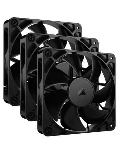 Corsair RS120 Carcasa del ordenador Ventilador 12 cm Negro 3 pieza(s)