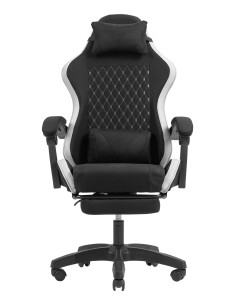 Mars Gaming MGC-X Fabric Silla para videojuegos de PC Asiento acolchado Negro, Blanco